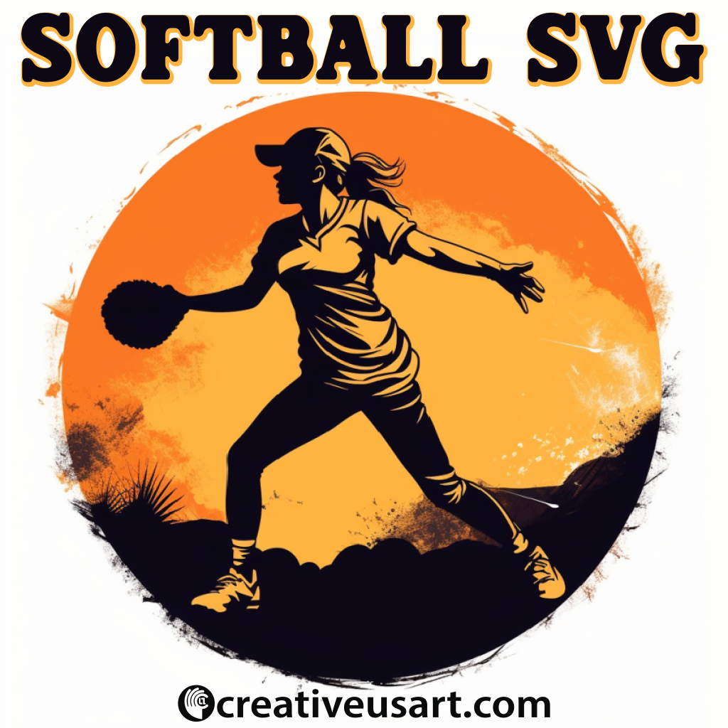 Female Softball Player Svg, Baseball Svg, Softball Svg