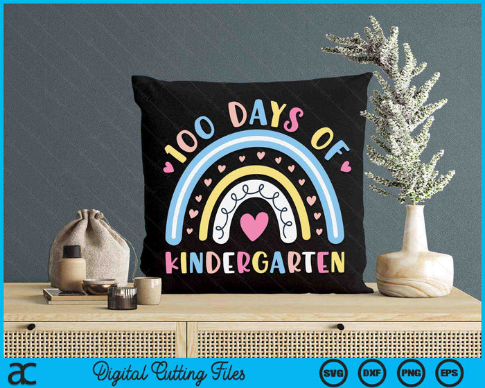 100 Days of Kindergarten Teacher Kids 100th Day of School SVG PNG Digital Printable Files