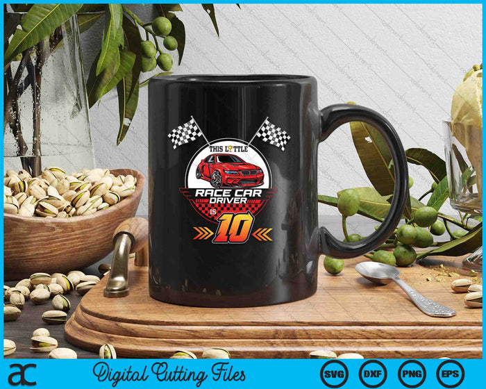10 Year Old Race Car Birthday 10th Racing Party SVG PNG Digital Printable Files 10 Year Old Race Car Birthday 10th Racing Party SVG PNG Digital Printable Files