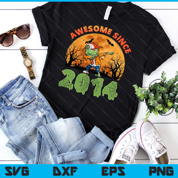 11th Birthday Halloween 11 Years Old Zombie Awesome Since 2014 SVG PNG Digital Cutting File 11th Birthday Halloween 11 Years Old Zombie Awesome Since 2014 SVG PNG Digital Cutting File