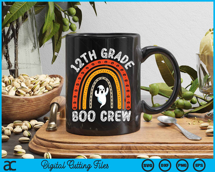 12th Grade Boo Crew Teacher Student Halloween Costume SVG PNG Digital Cutting File 12th Grade Boo Crew Teacher Student Halloween Costume SVG PNG Digital Cutting File