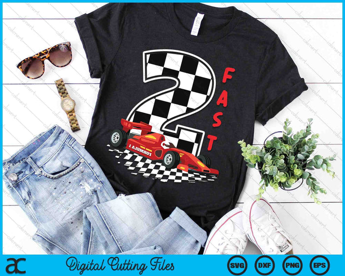 2 Year Old Kids Racing Car 2nd Birthday Two Fast SVG PNG Digital Printable Files 2 Year Old Kids Racing Car 2nd Birthday Two Fast SVG PNG Digital Printable Files