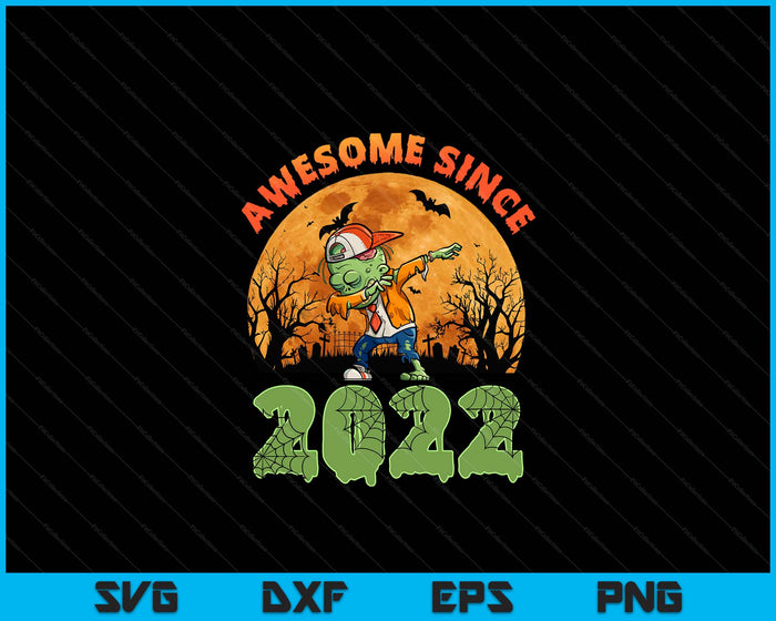3rd Birthday Halloween 3 Years Old Zombie Awesome Since 2022 SVG PNG Digital Cutting File 3rd Birthday Halloween 3 Years Old Zombie Awesome Since 2022 SVG PNG Digital Cutting File
