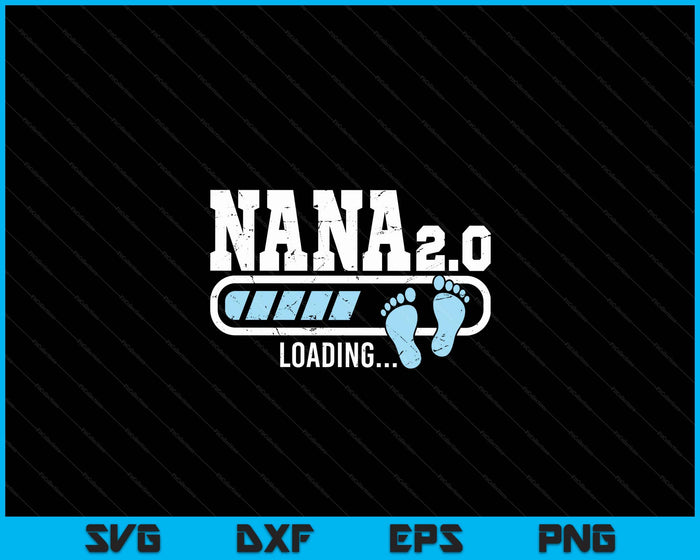 2nd Second Time Nana Loading Bar Baby Announcement SVG PNG Digital Cutting Files 2nd Second Time Nana Loading Bar Baby Announcement SVG PNG Digital Cutting Files