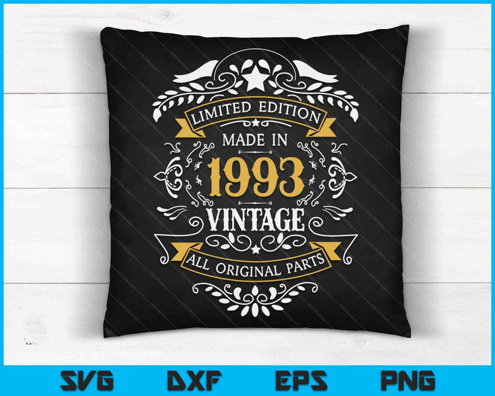 30 Years Old 30th Birthday Made Born In 1993 Men Women SVG PNG Digital Cutting Files 30 Years Old 30th Birthday Made Born In 1993 Men Women SVG PNG Digital Cutting Files