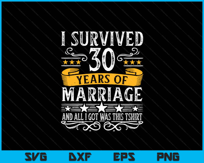 30th Wedding Anniversary Couples Husband Wife SVG PNG Digital Printable Files 30th Wedding Anniversary Couples Husband Wife SVG PNG Digital Printable Files