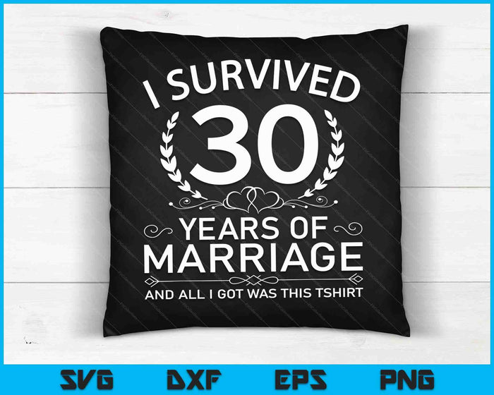 30th Wedding Anniversary Gifts Couples 30 Years SVG PNG Digital Cutting Files 30th Wedding Anniversary Gifts Couples 30 Years SVG PNG Digital Cutting Files