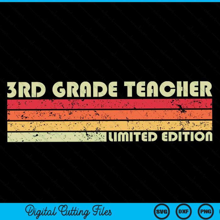 3RD GRADE TEACHER Funny Job Title Profession Birthday SVG PNG Digital Cutting Files 3RD GRADE TEACHER Funny Job Title Profession Birthday SVG PNG Digital Cutting Files