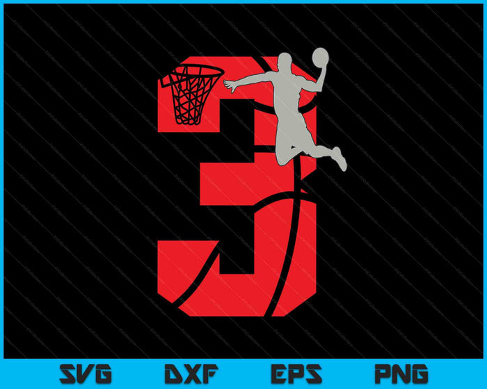 3 Year Old 3rd Basketball Birthday Party Theme SVG PNG Digital Cutting Files 3 Year Old 3rd Basketball Birthday Party Theme SVG PNG Digital Cutting Files