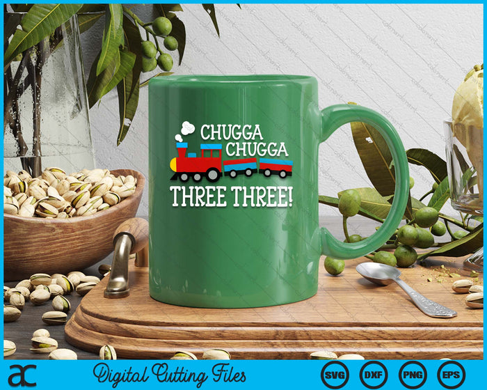 3rd Birthday Boy Train Chugga Chugga Three Three SVG PNG Digital Cutting Files 3rd Birthday Boy Train Chugga Chugga Three Three SVG PNG Digital Cutting Files
