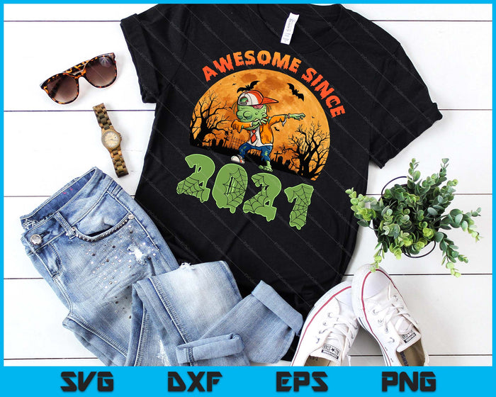 4th Birthday Halloween 4 Years Old Zombie Awesome Since 2021 SVG PNG Digital Cutting File 4th Birthday Halloween 4 Years Old Zombie Awesome Since 2021 SVG PNG Digital Cutting File