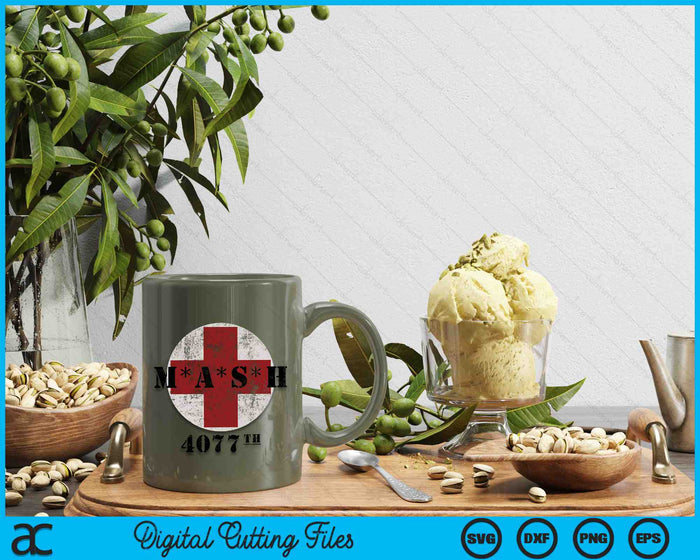 4077 Army 4077th In Red Cross Military Vintage SVG PNG Digital Cutting Files 4077 Army 4077th In Red Cross Military Vintage SVG PNG Digital Cutting Files