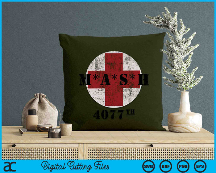 4077 Army 4077th In Red Cross Military Vintage SVG PNG Digital Cutting Files 4077 Army 4077th In Red Cross Military Vintage SVG PNG Digital Cutting Files