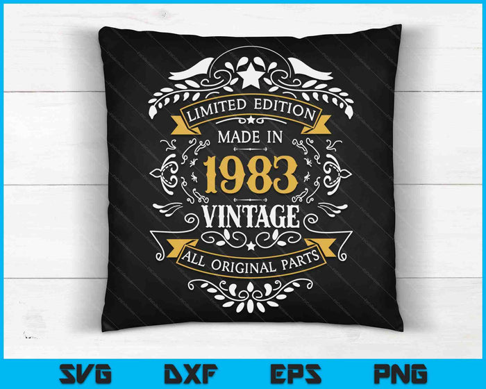40 Years Old 40th Birthday Made Born In 1983 Men Women Idea SVG PNG Digital Cutting Files 40 Years Old 40th Birthday Made Born In 1983 Men Women Idea SVG PNG Digital Cutting Files