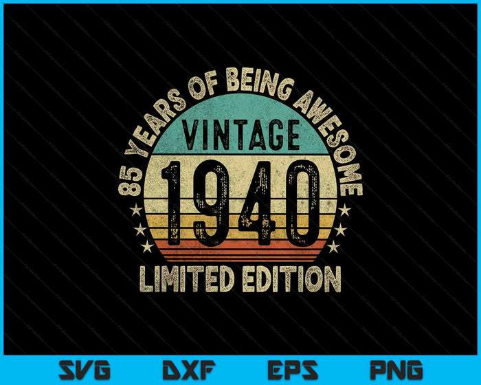 40 Years Old Gifts Vintage 1985 Funny 40th Birthday Retro SVG PNG Digital Printable Files 40 Years Old Gifts Vintage 1985 Funny 40th Birthday Retro SVG PNG Digital Printable Files