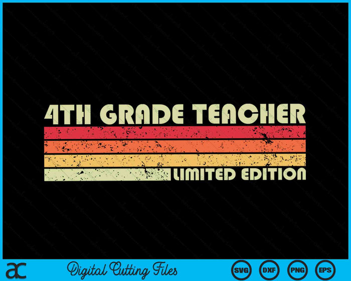 4TH GRADE TEACHER Funny Job Title Profession Birthday SVG PNG Digital Cutting Files 4TH GRADE TEACHER Funny Job Title Profession Birthday SVG PNG Digital Cutting Files