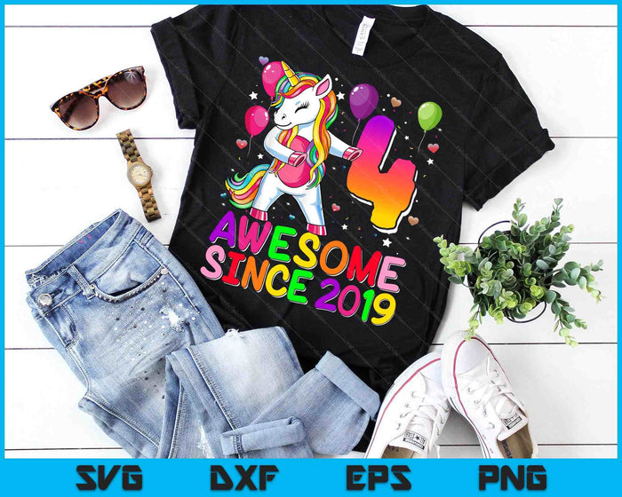 4 Years Old Unicorn Flossing 4th Birthday Girl Unicorn Party SVG PNG Digital Cutting Files 4 Years Old Unicorn Flossing 4th Birthday Girl Unicorn Party SVG PNG Digital Cutting Files