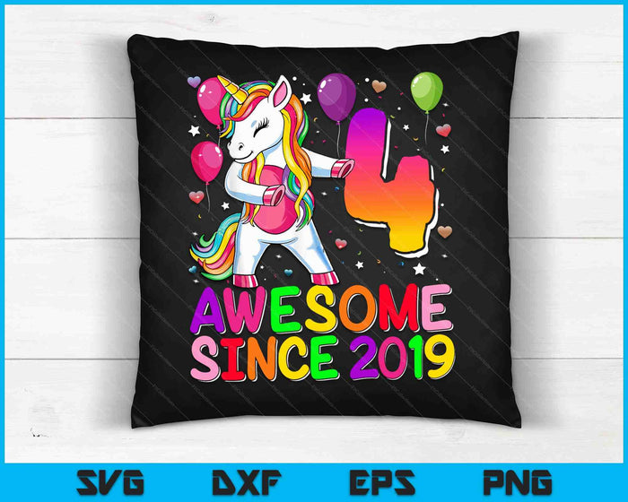 4 Years Old Unicorn Flossing 4th Birthday Girl Unicorn Party SVG PNG Digital Cutting Files 4 Years Old Unicorn Flossing 4th Birthday Girl Unicorn Party SVG PNG Digital Cutting Files