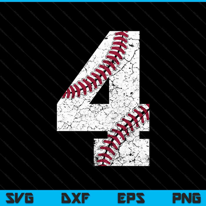 4th Birthday 2023 Baseball SVG PNG Cutting Printable Files 4th Birthday 2023 Baseball SVG PNG Cutting Printable Files