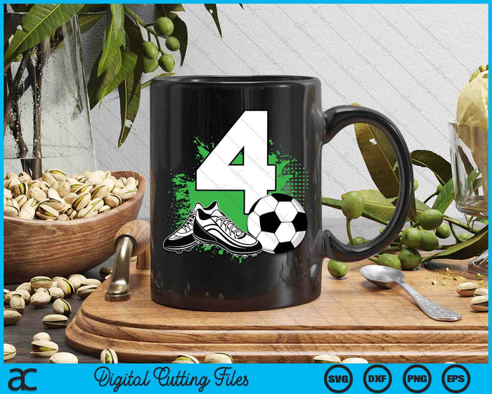 4th Birthday Boys 4 Years Soccer Football Player Birthday SVG PNG Digital Cutting Files 4th Birthday Boys 4 Years Soccer Football Player Birthday SVG PNG Digital Cutting Files