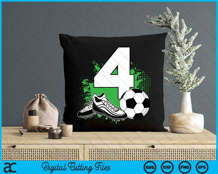 4th Birthday Boys 4 Years Soccer Football Player Birthday SVG PNG Digital Cutting Files 4th Birthday Boys 4 Years Soccer Football Player Birthday SVG PNG Digital Cutting Files