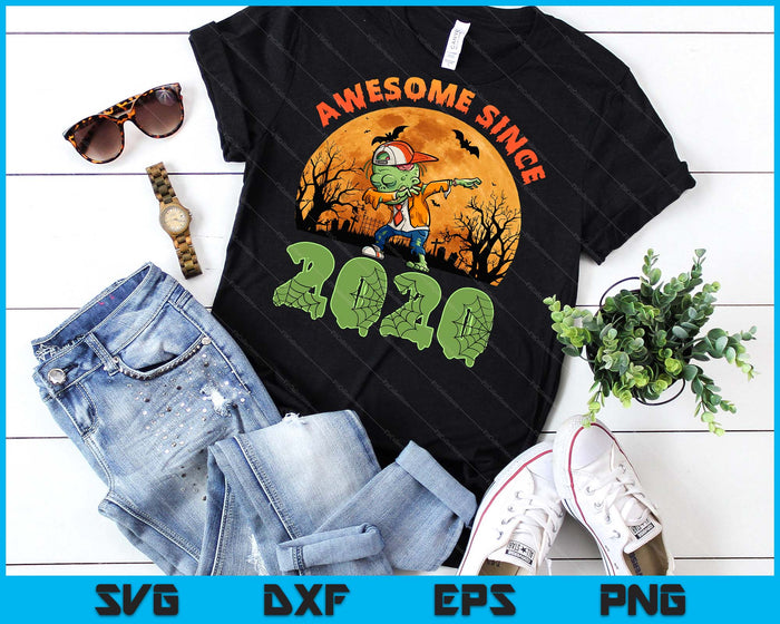 5th Birthday Halloween 5 Years Old Zombie Awesome Since 2020 SVG PNG Digital Cutting File 5th Birthday Halloween 5 Years Old Zombie Awesome Since 2020 SVG PNG Digital Cutting File