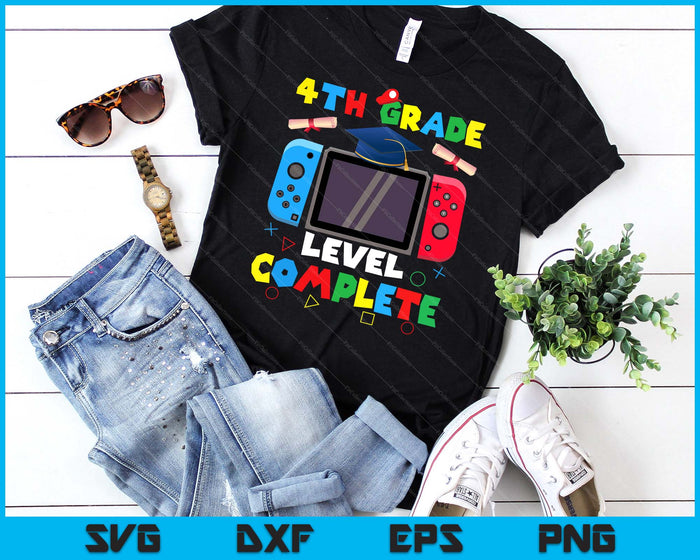 4th Grade Level Complete Graduation Class 2024 Boys Gamer SVG PNG Digital Cutting Files 4th Grade Level Complete Graduation Class 2024 Boys Gamer SVG PNG Digital Cutting Files