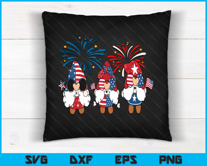 4th Of July American Gnomes Celebrating Independence Day SVG PNG Digital Cutting Files 4th Of July American Gnomes Celebrating Independence Day SVG PNG Digital Cutting Files