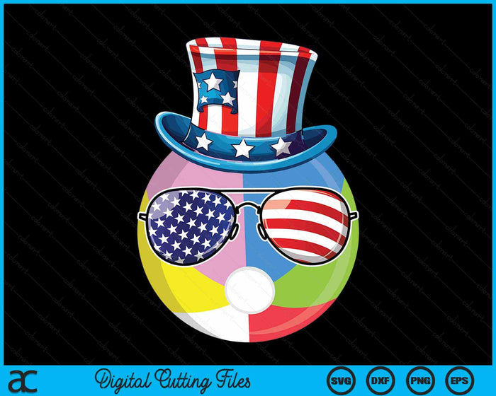 4th Of July Beach Ball Patriotic Player Athlete SVG PNG Digital Cutting Files 4th Of July Beach Ball Patriotic Player Athlete SVG PNG Digital Cutting Files