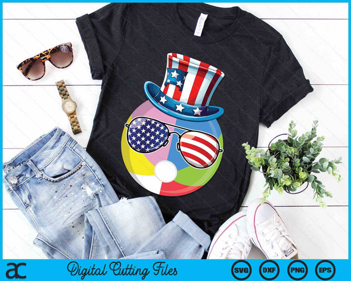 4th Of July Beach Ball Patriotic Player Athlete SVG PNG Digital Cutting Files 4th Of July Beach Ball Patriotic Player Athlete SVG PNG Digital Cutting Files