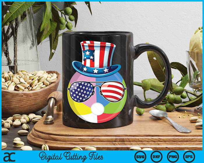 4th Of July Beach Ball Patriotic Player Athlete SVG PNG Digital Cutting Files 4th Of July Beach Ball Patriotic Player Athlete SVG PNG Digital Cutting Files
