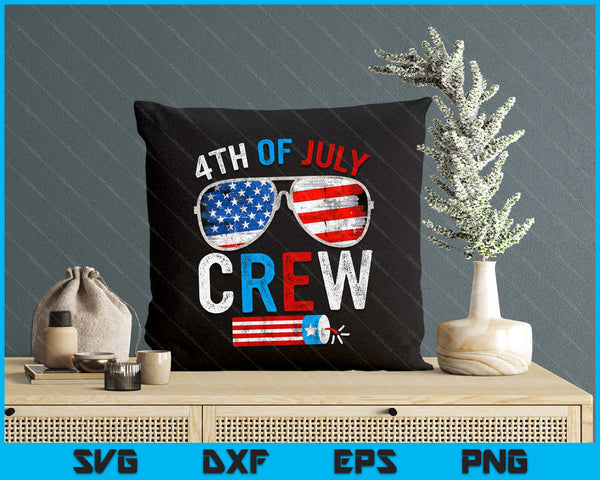 4th Of July Crew Matching Family SVG PNG Digital Printable Files