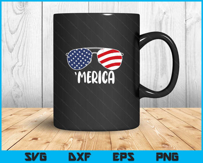 4th Of July Merica Sunglasses Tee Gift Men Women kids USA SVG PNG Digital Printable Files 4th Of July Merica Sunglasses Tee Gift Men Women kids USA SVG PNG Digital Printable Files