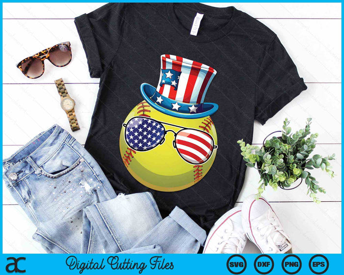 4th Of July Softball Patriotic Player Athlete SVG PNG Digital Cutting Files 4th Of July Softball Patriotic Player Athlete SVG PNG Digital Cutting Files