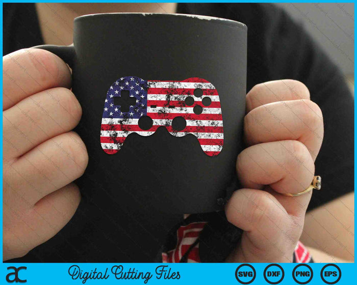 4th Of July Video Gaming Controller SVG PNG Cutting Printable Files 4th Of July Video Gaming Controller SVG PNG Cutting Printable Files