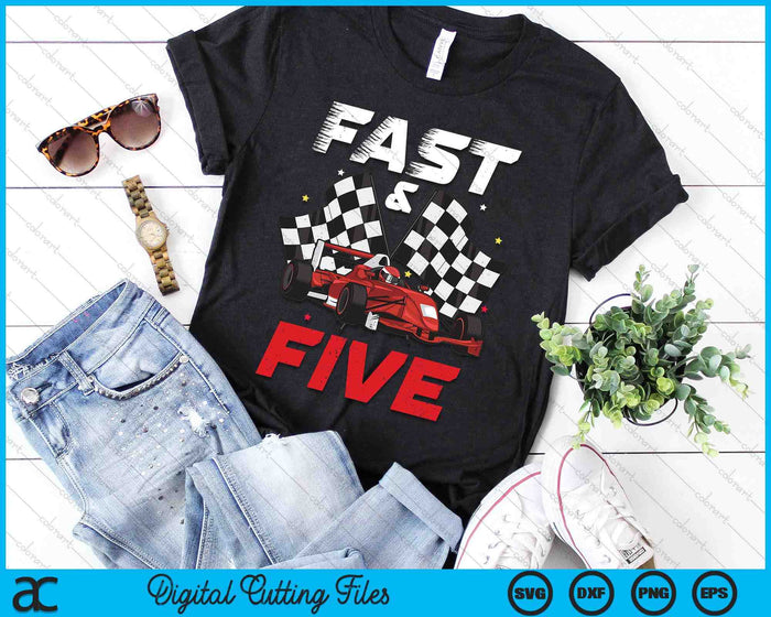 5th Birthday Boy Race Car Racing 5 Year Old Bday SVG PNG Digital Printable Files 5th Birthday Boy Race Car Racing 5 Year Old Bday SVG PNG Digital Printable Files