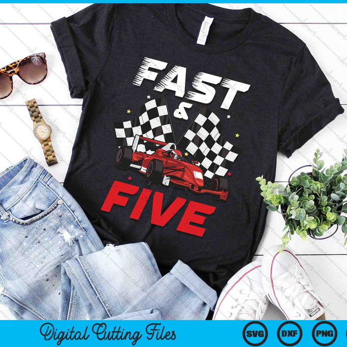 5th Birthday Boy Race Car Racing 5 Year Old Bday SVG PNG Digital Printable Files 5th Birthday Boy Race Car Racing 5 Year Old Bday SVG PNG Digital Printable Files