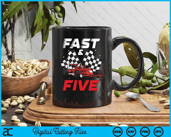 5th Birthday Boy Race Car Racing 5 Year Old Bday SVG PNG Digital Printable Files 5th Birthday Boy Race Car Racing 5 Year Old Bday SVG PNG Digital Printable Files