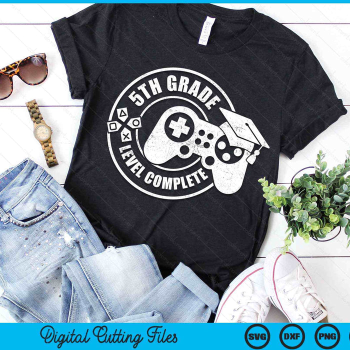 5th Grade Level Complete Fifth Grade Graduation Video Gamer SVG PNG Digital Printable Files 5th Grade Level Complete Fifth Grade Graduation Video Gamer SVG PNG Digital Printable Files
