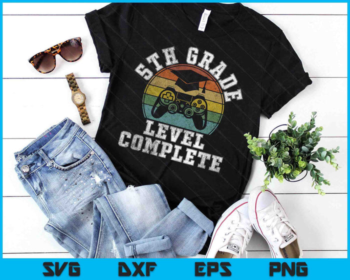 5th Grade Level Complete Third Grade Graduation Video Gamer SVG PNG Digital Printable Files 5th Grade Level Complete Third Grade Graduation Video Gamer SVG PNG Digital Printable Files
