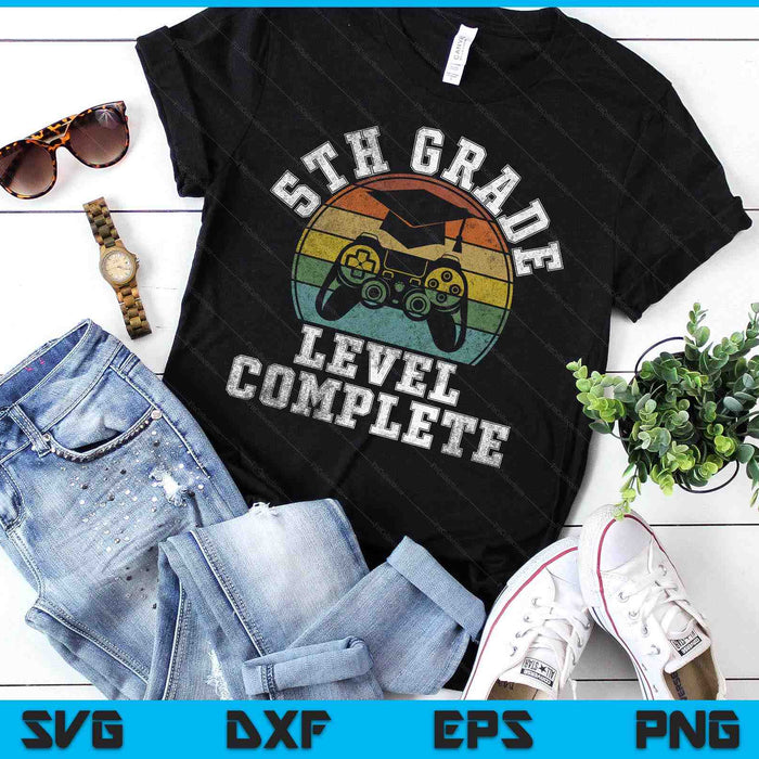 5th Grade Level Complete Third Grade Graduation Video Gamer SVG PNG Digital Printable Files 5th Grade Level Complete Third Grade Graduation Video Gamer SVG PNG Digital Printable Files