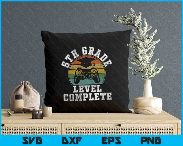 5th Grade Level Complete Third Grade Graduation Video Gamer SVG PNG Digital Printable Files 5th Grade Level Complete Third Grade Graduation Video Gamer SVG PNG Digital Printable Files