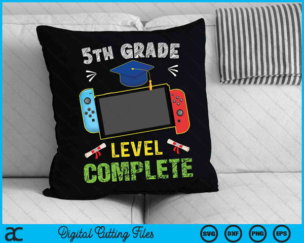 5th Grade Level Complete Graduation Gaming Class SVG PNG Cutting Printable Files