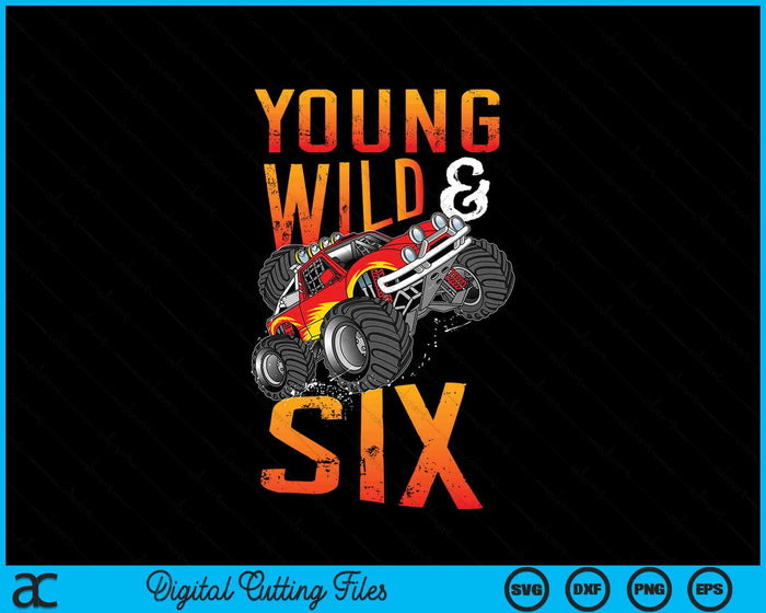 6th Birthday Boy Monster Truck Rule JAM Six Years SVG PNG Digital Printable Files 6th Birthday Boy Monster Truck Rule JAM Six Years SVG PNG Digital Printable Files