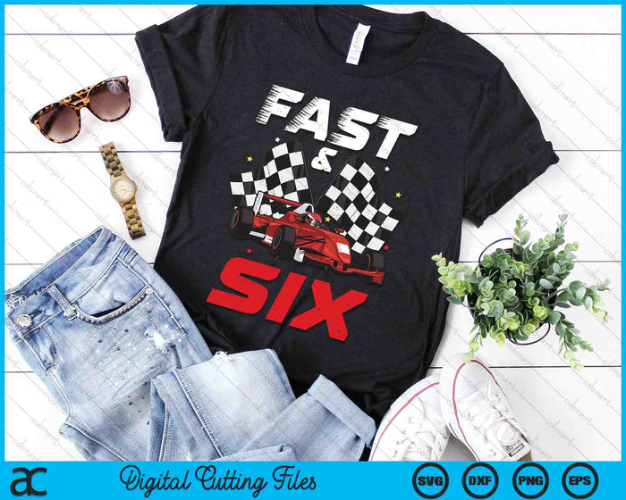 6th Birthday Boy Race Car Racing 6 Year Old Bday SVG PNG Digital Printable Files 6th Birthday Boy Race Car Racing 6 Year Old Bday SVG PNG Digital Printable Files
