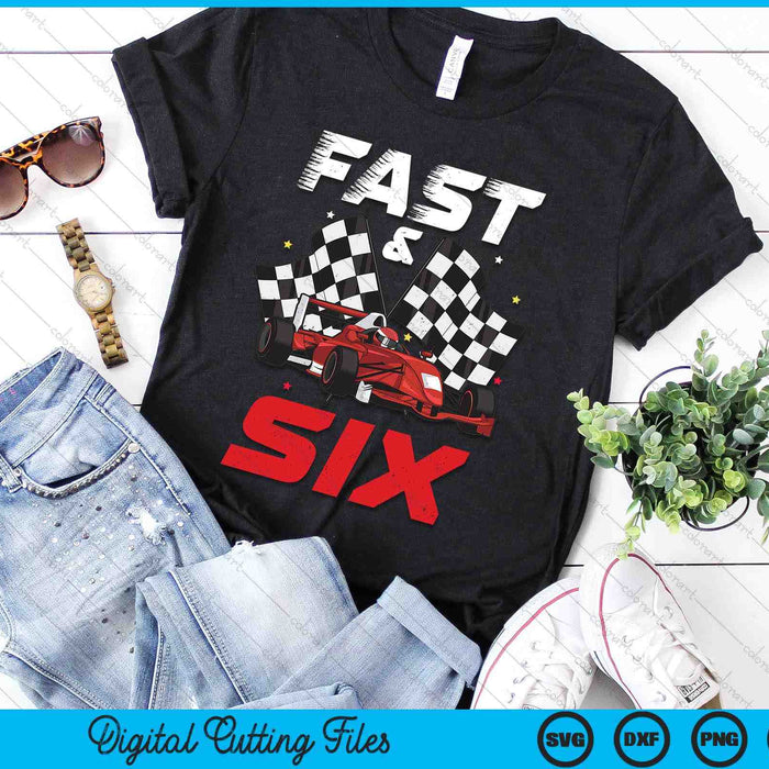 6th Birthday Boy Race Car Racing 6 Year Old Bday SVG PNG Digital Printable Files 6th Birthday Boy Race Car Racing 6 Year Old Bday SVG PNG Digital Printable Files