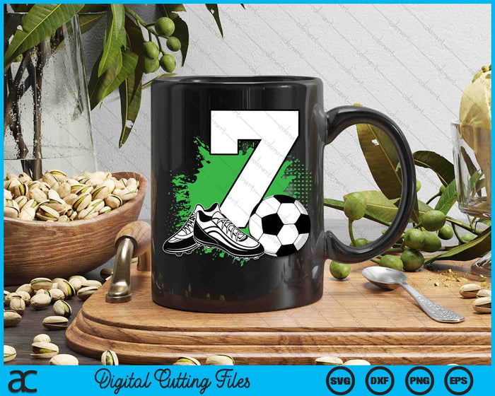 7th Birthday Boys 7 Years Soccer Football Player Birthday SVG PNG Digital Cutting Files 7th Birthday Boys 7 Years Soccer Football Player Birthday SVG PNG Digital Cutting Files