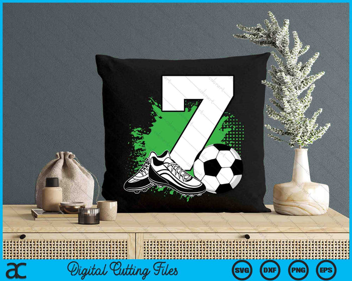 7th Birthday Boys 7 Years Soccer Football Player Birthday SVG PNG Digital Cutting Files 7th Birthday Boys 7 Years Soccer Football Player Birthday SVG PNG Digital Cutting Files