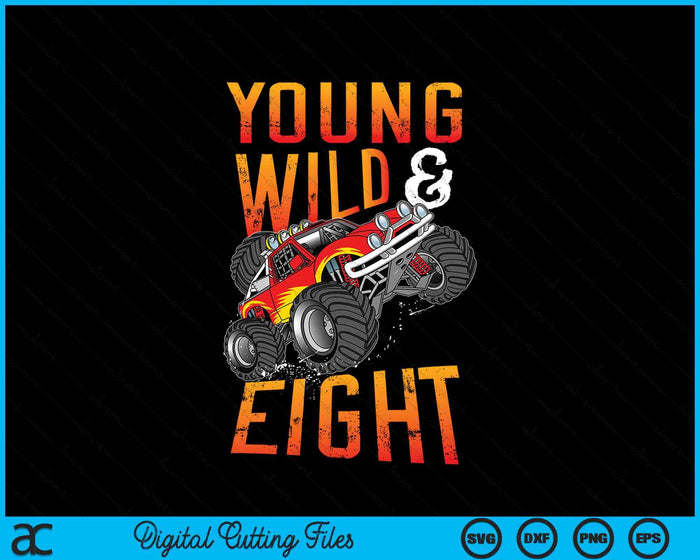 8th Birthday Boy Monster Truck Rule JAM Eight Years SVG PNG Digital Printable Files 8th Birthday Boy Monster Truck Rule JAM Eight Years SVG PNG Digital Printable Files