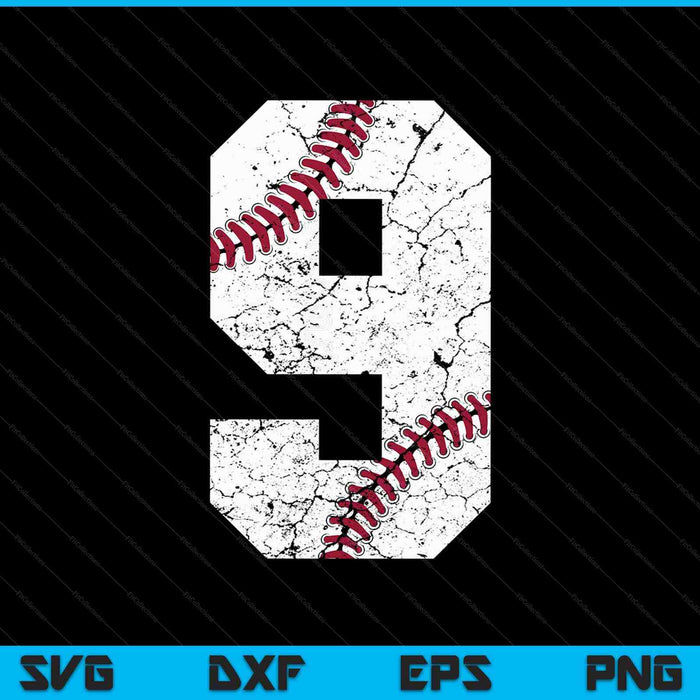 9e verjaardag 2023 honkbal SVG PNG snijden afdrukbare bestanden 9e verjaardag 2023 honkbal SVG PNG snijden afdrukbare bestanden